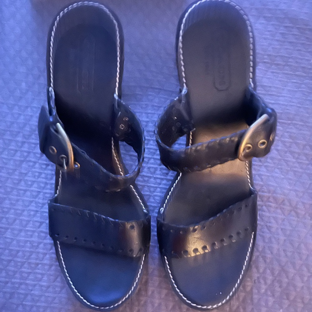 Coach Sandals genuine leather size 8